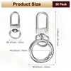 M METERXITY 30pcs Lobster Claw Buckle Zinc Alloy Swivel Rigger