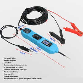 Hniuyun Circuit Tester, 3.5-36V DC Power Tester with 4.5M Cable & LCD Display, Power Circuit Probe Kit for Voltage Test/Component Activation/Continuity Testing/Trailer Lights Testing