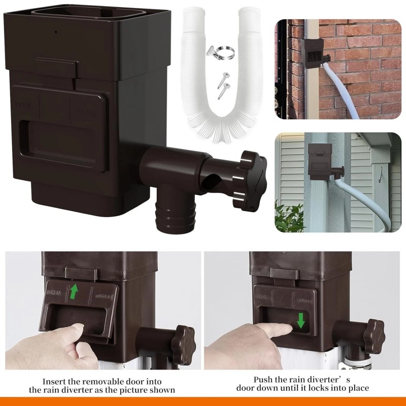 Anivia Rain Barrel Diverter Downspout Diverter Fits for 2x3 or