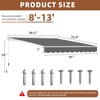 MEETWARM 8.2'x 6.5' Patio Awning Retractable Awning Cover for Sunshade