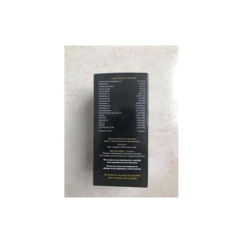 Complejo Capsulas 1000mg Deportistas Alto Rendimiento Vita Sabor Insaboro