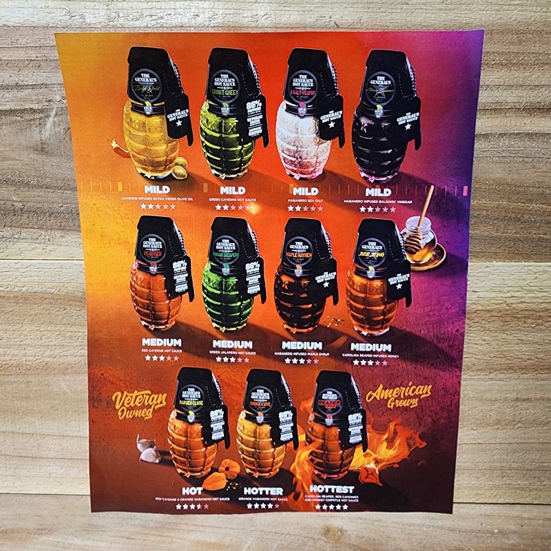 The General's Hot Sauce - ATOMIC BALSAMIC - Habanero Infused