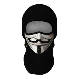 Skull Face Mask, Balaclava, Neck Gaiter, UV Sun Protection,Motorcycle Ski Scarf Fishing for Men (V F)