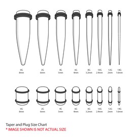 BodyJ4You 32PC Ear Stretching Big Gauges 14G-0G - Pink White Marble Acrylic Tapers No Flare Plugs O-Rings - Stretchers Expanders Eyelets