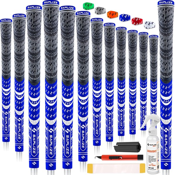 SAPLIZE Cross Cord Golf Grips Set of 13 Grips with