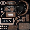 JINGSEN 25PCS Bling Car Parts Set, Car Parts Set Female