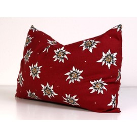 Lavender Cushion 30 x 20 cm, Edelweiss Flower + Organic Natural Inlet, Organic Lavender Blossoms, Scented Cushion, Herb Cushion