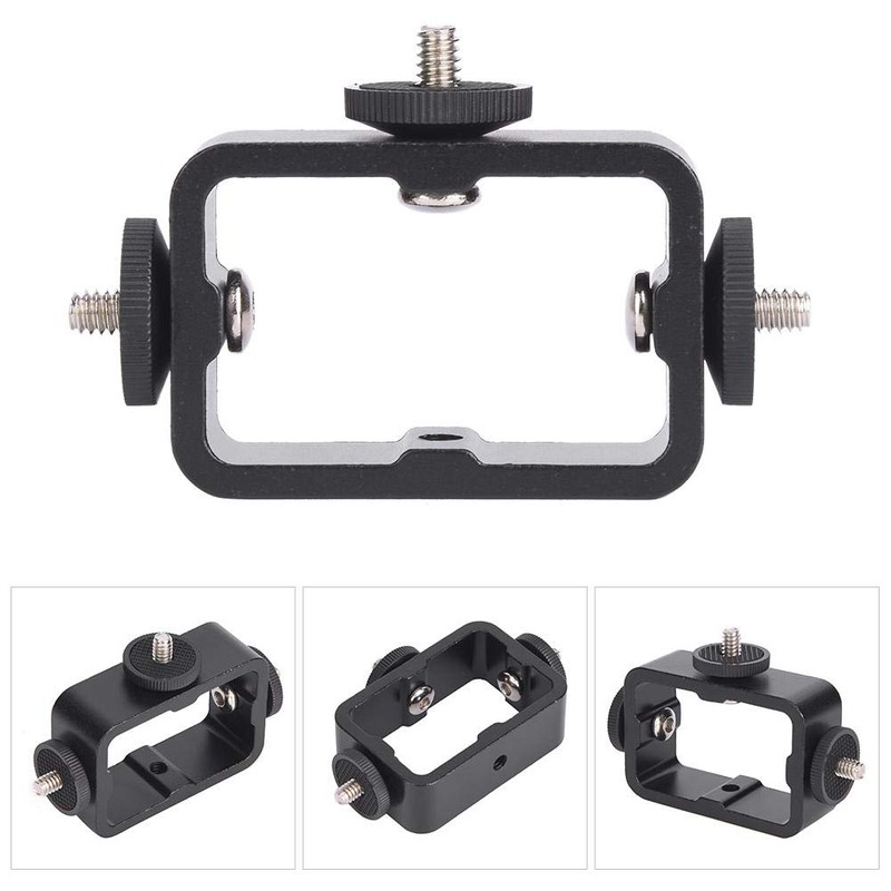 3 Position Phone Clip Bracket Multi-function Cell Phone Camera Holder