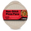 Non-Stick Pizza Pan with Silicone Handle 1 Pack, 13 Inch
