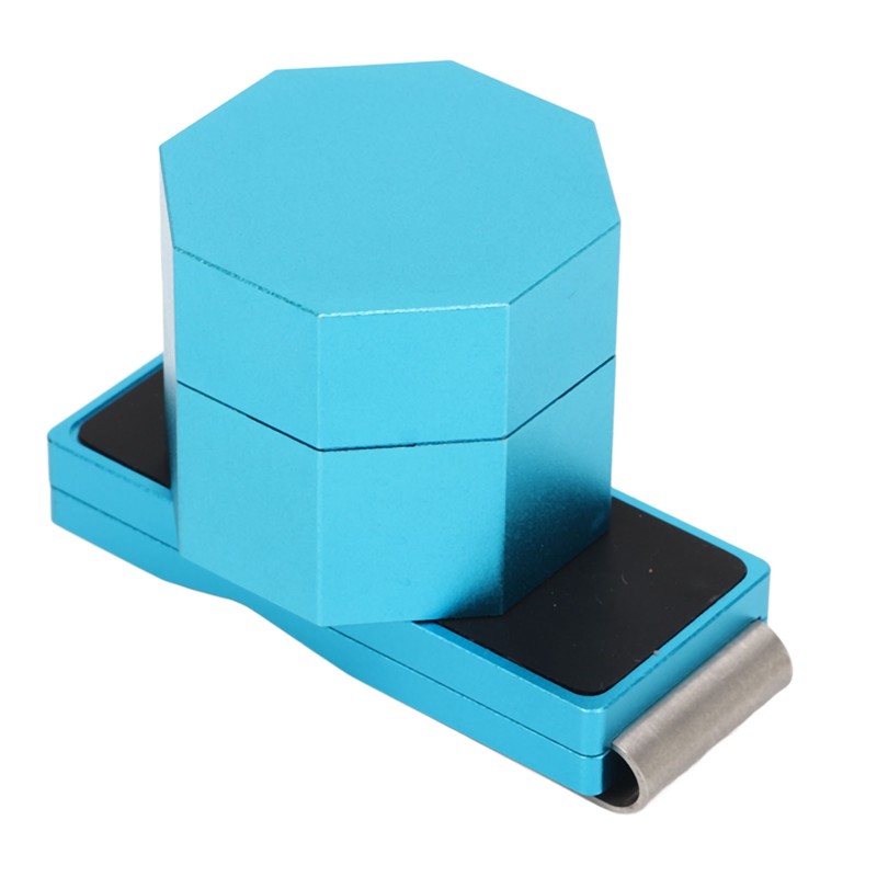 Billiards Octagonal Chalk Case Set Magnetic Billiard Cue Chalk Box