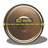 10 x Screw Lids 82 mm for Jars - Orbit™
