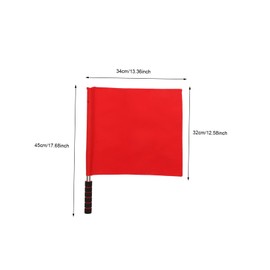 COOLHIYA 4pcs Referee Flag Flag Soccer Referee Flag Referee Flags Sports Match Flags Waving Flags Linesman Referee Flag Soccer Referee Cards Red Flags Racing Car Football Stainless Steel