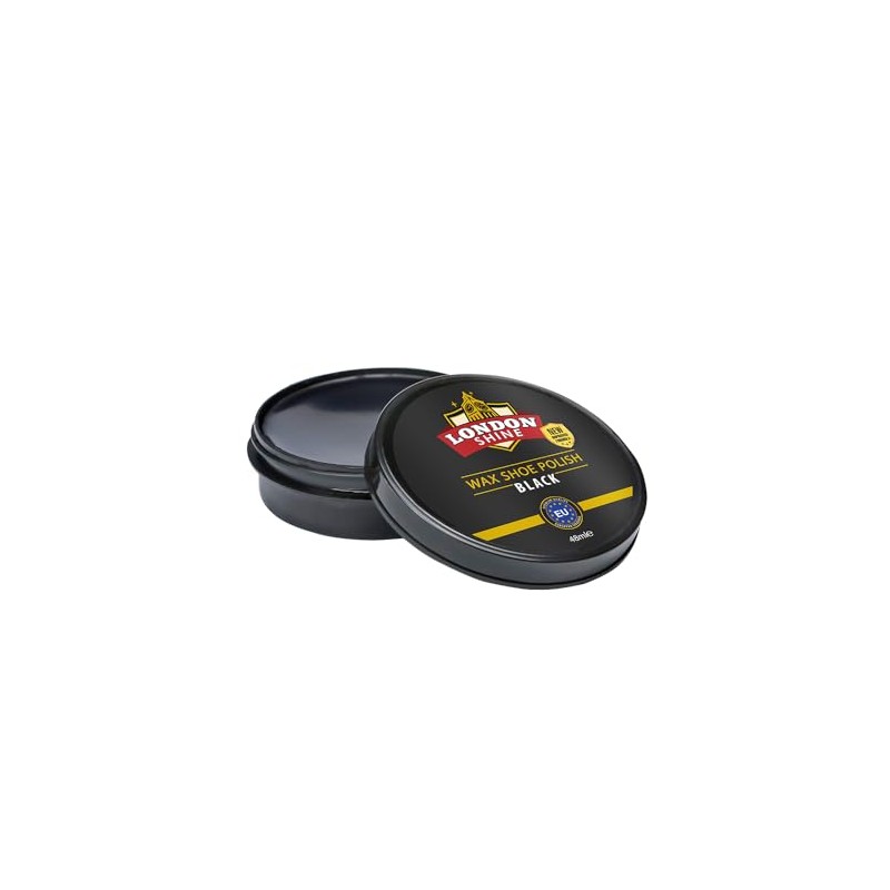 London Shine Wax Shoe Polish - Black 48 ml /