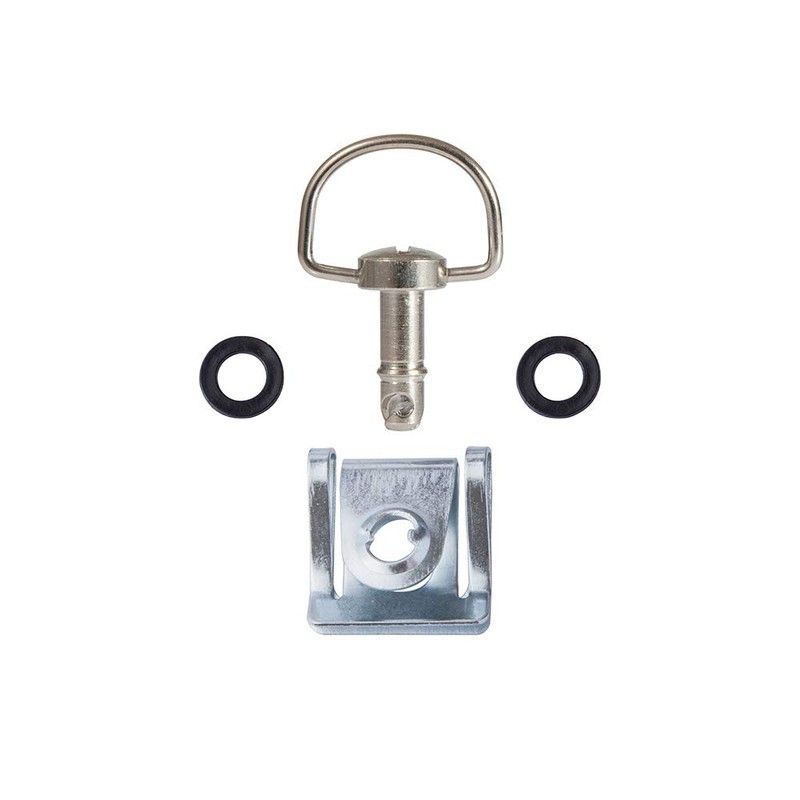 Oldbones Motorcycle Quick Release D-Ring Race Fasteners 19 mm Sliver
