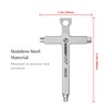 SUNWAYFOTO DW-03 Hex Key Wrenches Stainless 2.5/3/4mm Steel Cross necklace