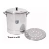 VAP2000 Vaporera Olla De Aluminio De 50 Litros Con Tapa