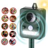 Solar Ultrasonic Pest Repeller Outdoor Animal Repeller with Ultrasonic Sound