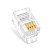 NECABLES 20Pack Telephone Modular Plug RJ9/RJ10/RJ22 4P4C Connector for Phone