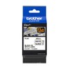 Brother FLe-2511 Labelling Tape Cassette, Flag Tape, Black on White,