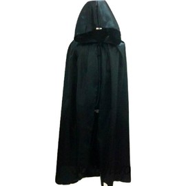 Sanshirou Market Event For Stage Costumes Dracula Ghost Cloak Hood Black, blk
