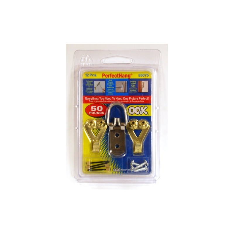 OOK Brass Picture Hanging Kit 50 lb Capacity 535642