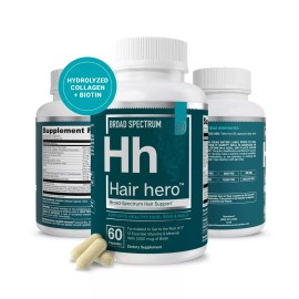 Hair Hero Essential Elements Hair Hero – Hair, Skin & Nails Support, 5000 mcg Biotin