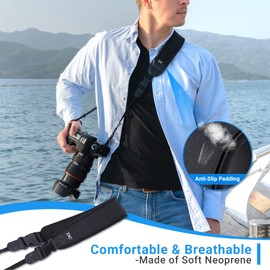 Camera Neck Strap JJC DSLR Neck Shoulder Belt Strap for Canon T7 T6 T5 7D 6D 5D T7i T6s T6i T5i SL2 SL1 80D 77D Nikon D3400 D3300 D3200 D5600 D5500 D7500 D7200 D850 D810 D500 D5 D4s Sony A99 A900,etc