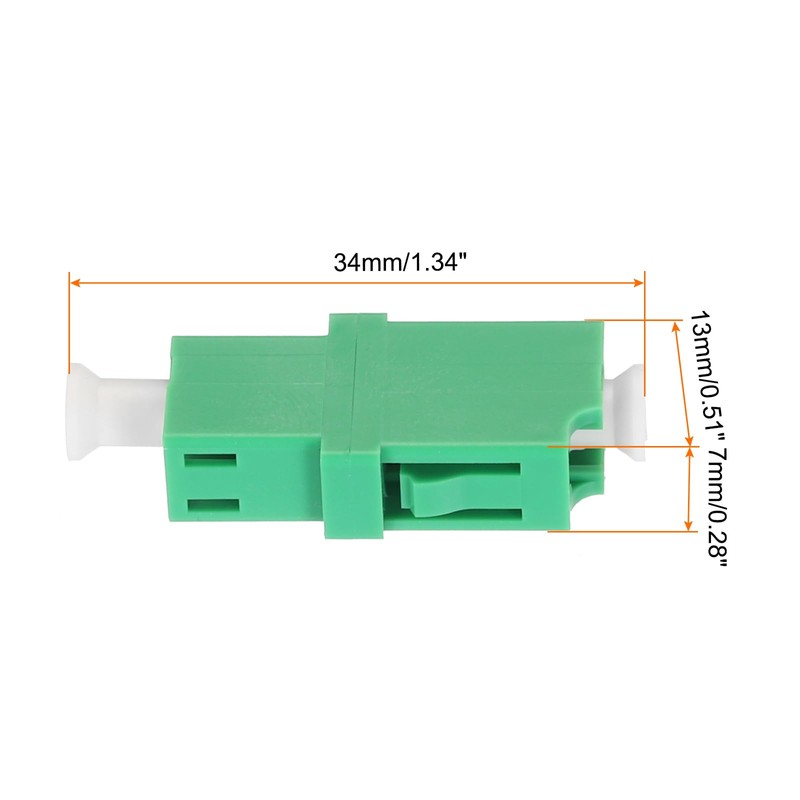 QUARKZMAN Fiber Optical Coupler LC to LC/APC Single Mode Simplex