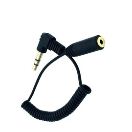 L Shape Standard 3.5mm 3 Pole Male to 2.5mm 3 Pole Female Stereo Audio Cable, Double Right Angle Spring Auxiliary Audio Cable, 3.5mm AUX Audio Cable