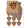 Paw Print Dog Cat Heart Peace Sign Temporary Tattoo Water
