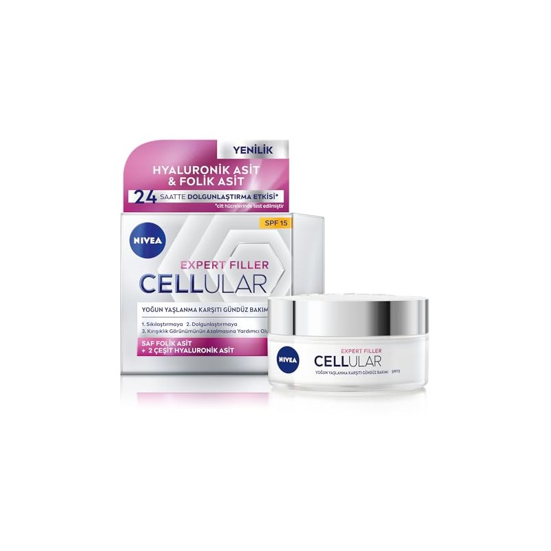 NIVEA Crema Rejuvenecimiento Facial Anti-Edad Celular 1.7 fl oz