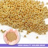 3mm Gold Spacer Beads for Jewellery Making, 2000 Pcs Gold