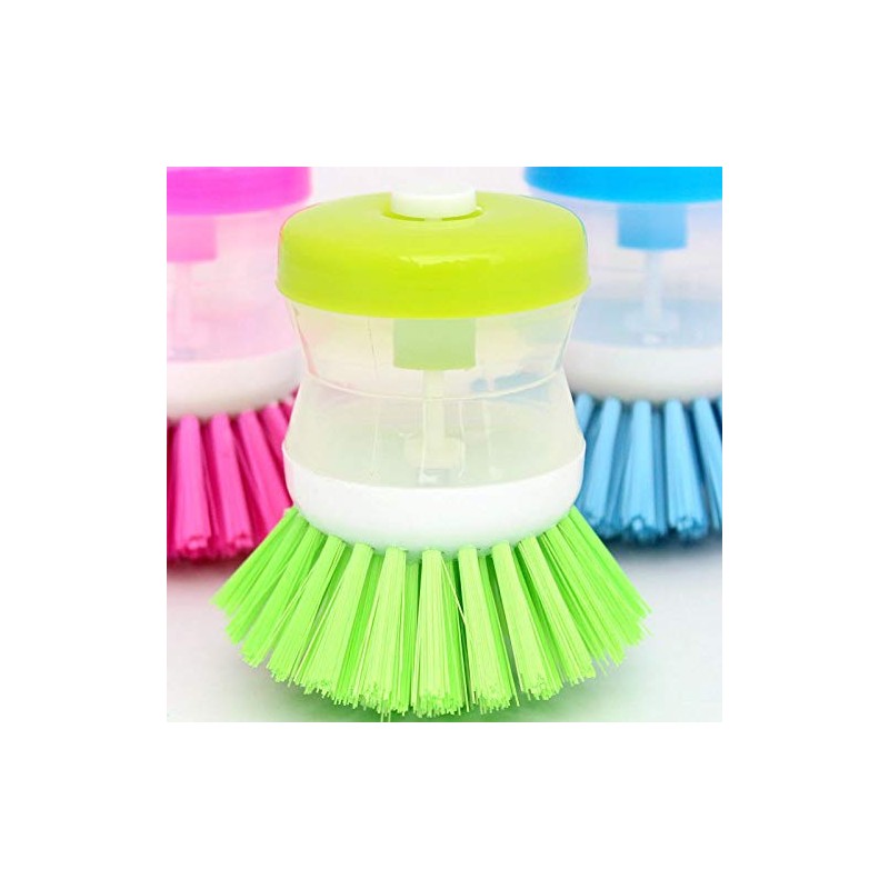 GOSONO 2PCS Hydraulic Plastic washing brush pot multicolor kitchen gadgets