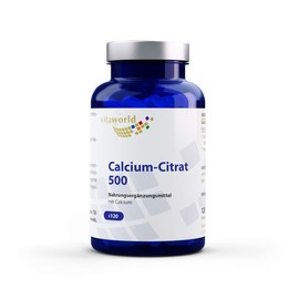 Vitaworld Calcium Citrate 500 Capsules, Pack of 120 Capsules