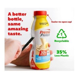 Premier Protein Shake, Bananas & Cream, 30g Protein, 11.5 fl oz, 12 Ct