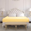 sourcing map Satin Fitted Sheet, Solid Silky 12" Deep Pocket