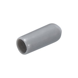 sourcing map 200pcs Rubber End Caps 5mm(3/16") ID Vinyl PVC Round End Cap Cover Screw Thread Protectors Grey