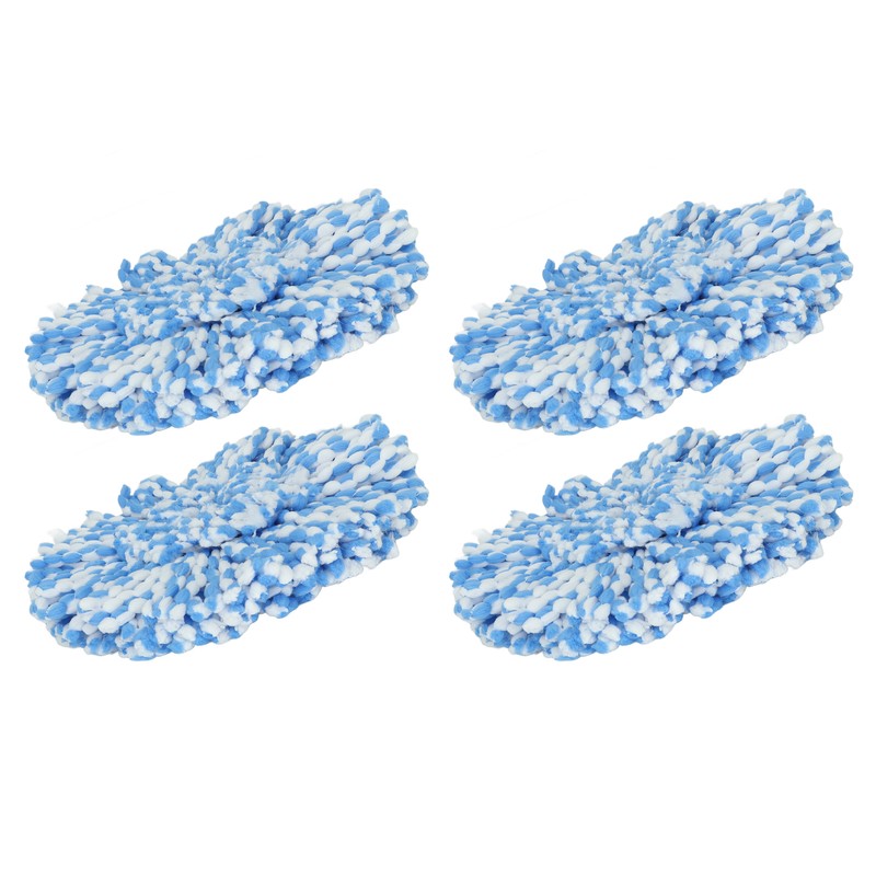 4Pcs Microfiber Rotating Mop Head 360 Spinning Triangular Mop Replacement