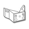 Steinel Corner wall mount 02 black, for Sensor switched floodlights