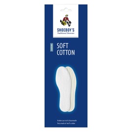 Shoeboy's Soft Cotton - Baumwoll-Einlegesohle für Barfußläufer - Größe 44, 1 Paar