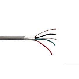 Micro Connectors 300 Feet 4/Conductor (22AWG) Stranded-Shielded Bulk Cable (TR4-4C22G-300)