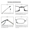 prtcslwd 2 Pack Folding Reading Glasses Stainless Steel Mini Anti-Blue