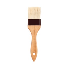 Mrs. Anderson's Baking Solid-Ferrule Natural Boar Bristles Pastry Basting Brush, 2" x 8.25"