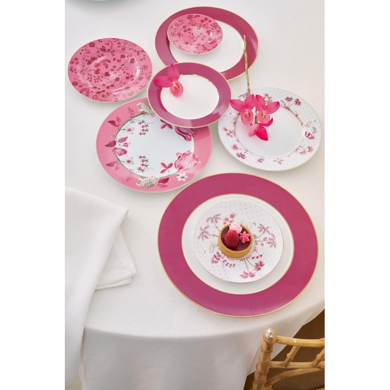 PIP STUDIO Jolie Tulip Pink Dinner Plate 23 cm