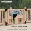 Sliding Gate Kit with Wheel,Heavy Duty Fence Gate Frame Kit