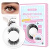 CALAILIS Magnetic Eyelashes, 1 Pair of Magnetic Eyelashes with Pliers,
