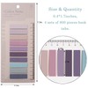 Potanro 800 Pcs Sticky Index Tabs, 4 Sheets Strip Index