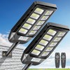 Deepn Solar Lights Outdoor, IP66 Waterproof Street Lights Outdoor, 6500K