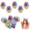 Easter Eggs Filled with Chocolate Eggs, Multicolored Foil Wrapped Milk