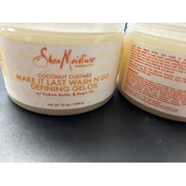 Shea Moisture 3 - Shea Moisture Coconut Custard Make It Last Wash N' Go Curl Defining Gel-Oil